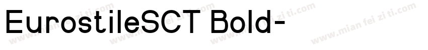 EurostileSCT Bold字体转换